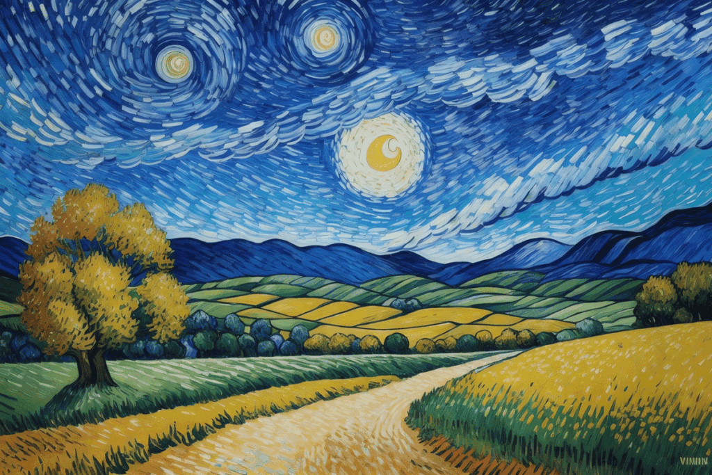 Schilderlessen geïnspireerd door Van Gogh