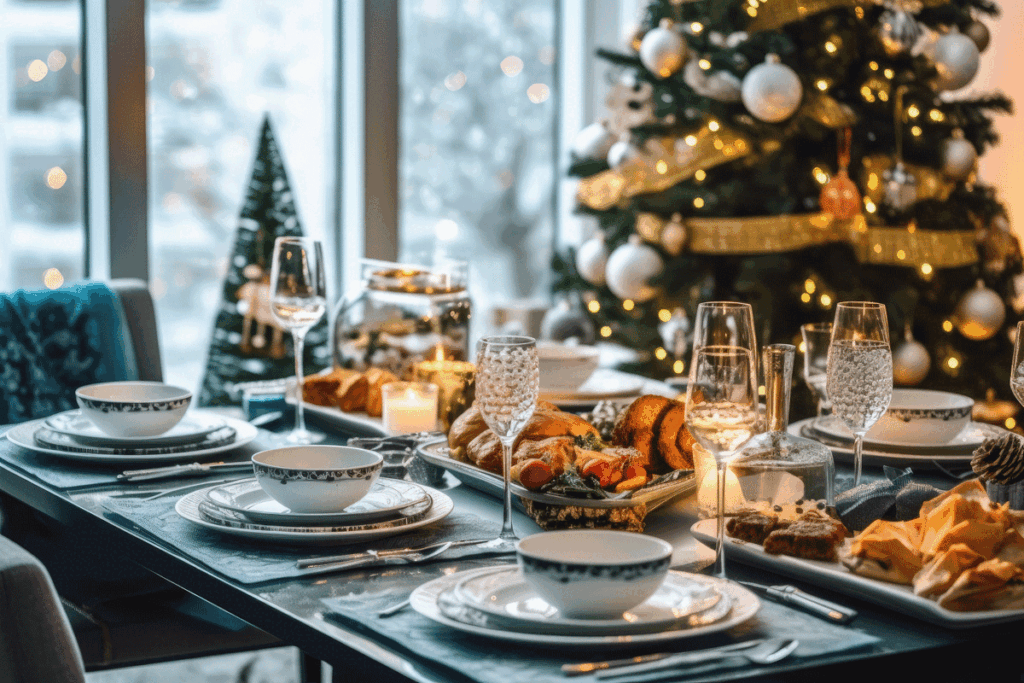 Zo dek je een feestelijke kersttafel!